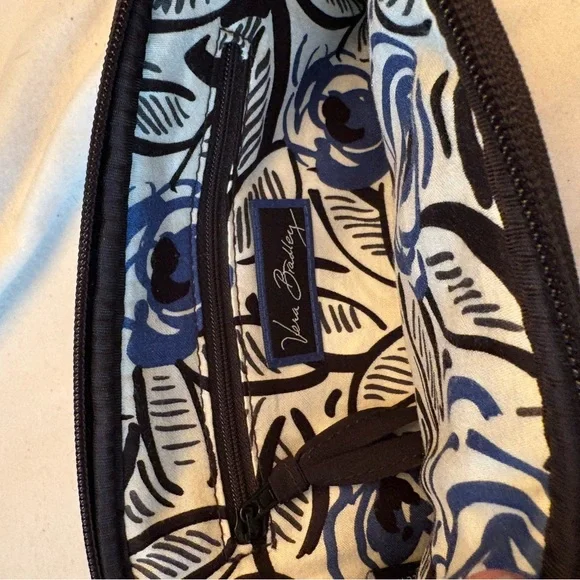 Vera Bradley Black Berkeley Clutch Microfiber Wristlet Wallet - Picture 4 of 7